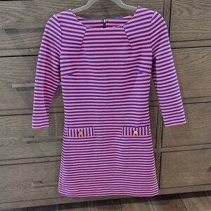 Lilly Pulitzer Pink and Blue Striped Dress